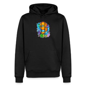 9 Jahre alt - 9. Geburtstag mit Tier Motiv - Männer Premium Bio Hoodie - Schwarz - Vorne - Nico (187cm)