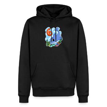 6. Geburtstag Motiv Delfin - sechs Jahre alt - Männer Premium Bio Hoodie - Schwarz - Vorne - Nico (187cm)