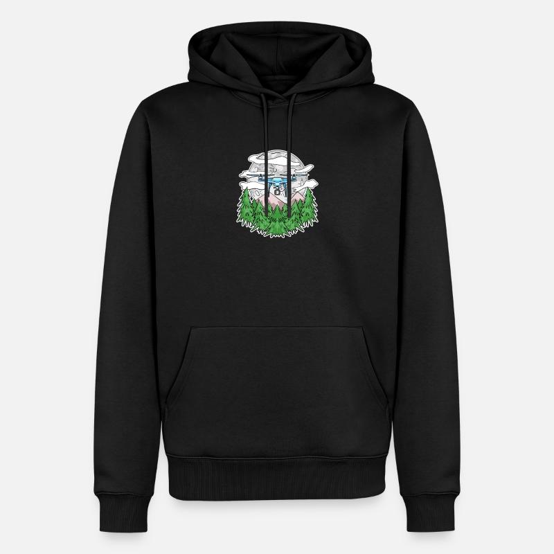 Drone - Sweat à capuche Premium bio Homme - noir