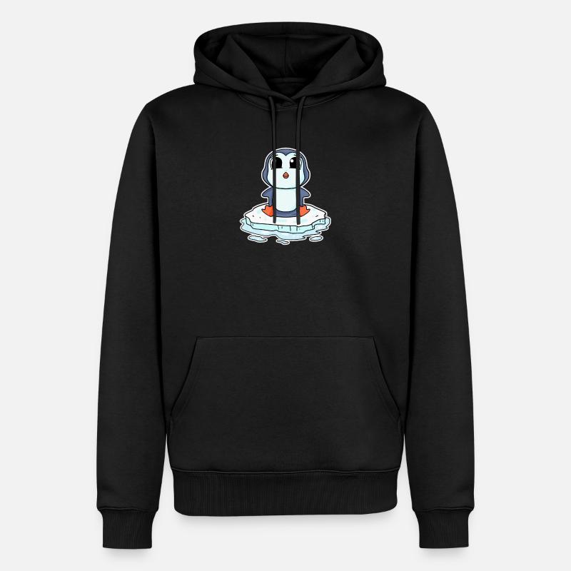 Manchots manchots - Sweat à capuche Premium bio Homme - noir