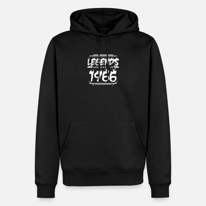 1966 - Année 1966 - Année 1966 - Sweat à capuche Premium bio Homme - noir