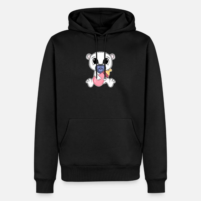 Bébé ours - Sweat à capuche Premium bio Homme - noir