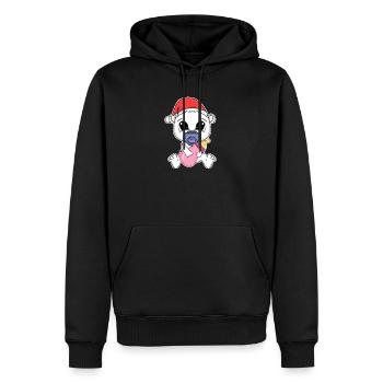 Polar Bear Baby Christmas Bear - Men’s Premium Organic Hoodie - black - Front - Nico (187cm)