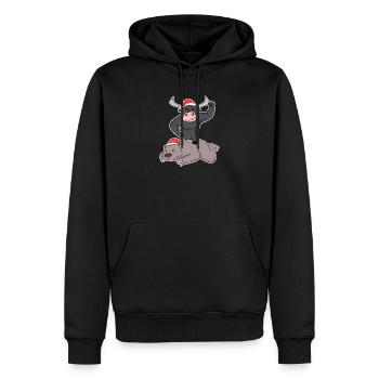 Aktien Aktienhandel Börsenmakler - Männer Premium Bio Hoodie - Schwarz - Vorne - Nico (187cm)