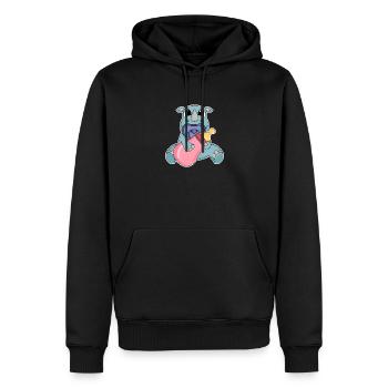 Baby Nashorn Motiv - Männer Premium Bio Hoodie - Schwarz - Vorne - Nico (187cm)