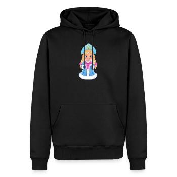 Ded Moroz Snegurotschka russischer Weihnachtsmann - Männer Premium Bio Hoodie - Schwarz - Vorne - Nico (187cm)