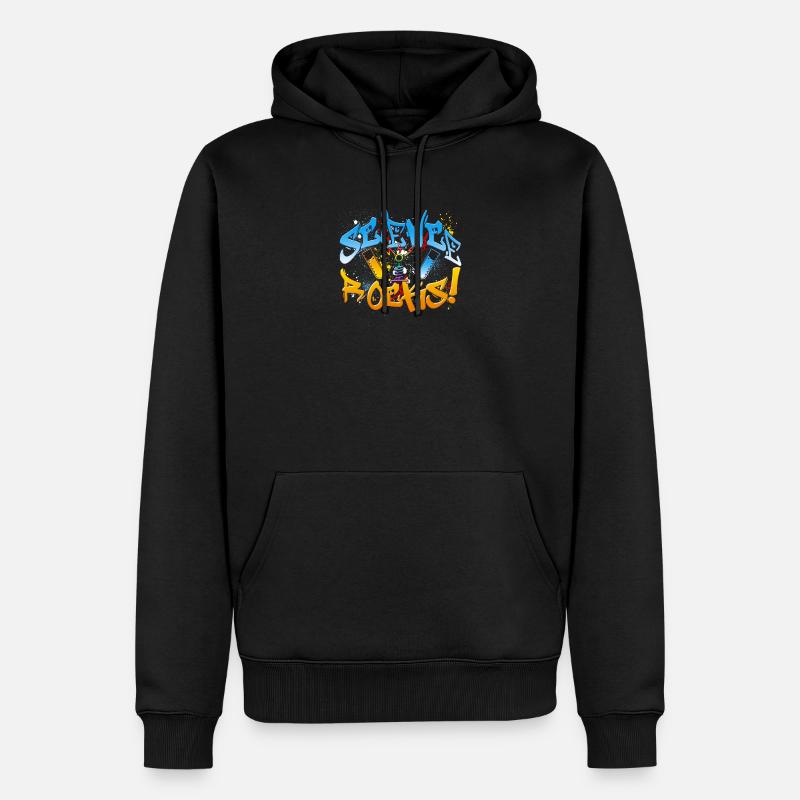 La science est géniale - Sweat à capuche Premium bio Homme - noir