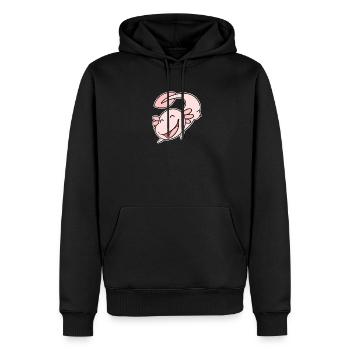 Axolotl Motiv Kinder Niedlich - Männer Premium Bio Hoodie - Schwarz - Vorne - Nico (187cm)