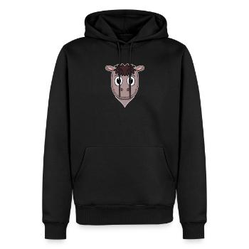Horse Animal Head Animal Head - Men’s Premium Organic Hoodie - black - Front - Nico (187cm)