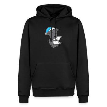 Italienisches Windspiel Schlafen Müdigkeit Hund - Männer Premium Bio Hoodie - Schwarz - Vorne - Nico (187cm)