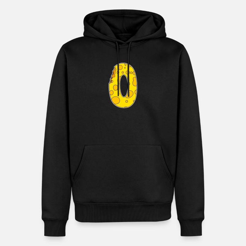 Numéro 0 - Zéro - Sweat à capuche Premium bio Homme - noir