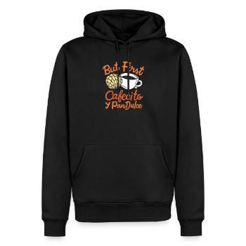 Conchas Cafecito Mexikaner Spanier - Männer Premium Bio Hoodie - Schwarz - Vorne - Nico (187cm)