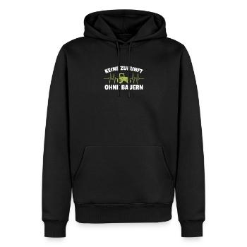 Keine Zukunft ohne Bauern Bauer Demo Landwirt - Männer Premium Bio Hoodie - Schwarz - Vorne - Nico (187cm)
