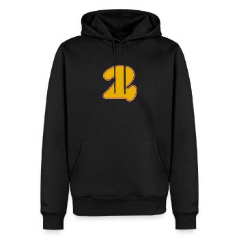 2 - Sweat à capuche Premium bio Homme - noir - Devant - Nico (187cm)