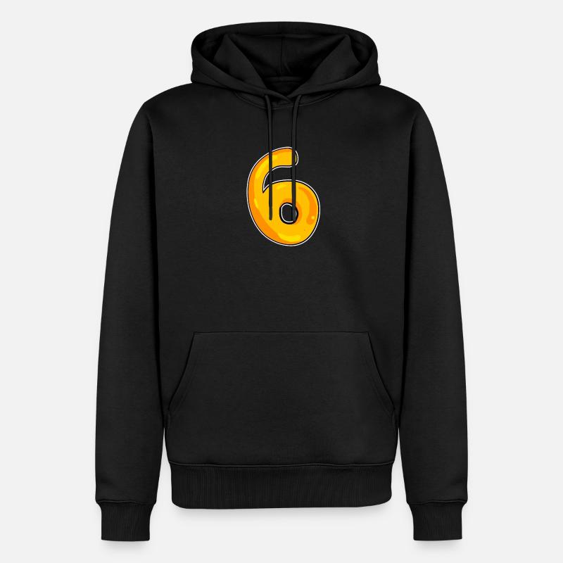 Numéro 6 Numéro - Sweat à capuche Premium bio Homme - noir