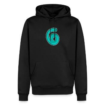 Numéro 6 Numéro - Sweat à capuche Premium bio Homme - noir - Devant - Nico (187cm)
