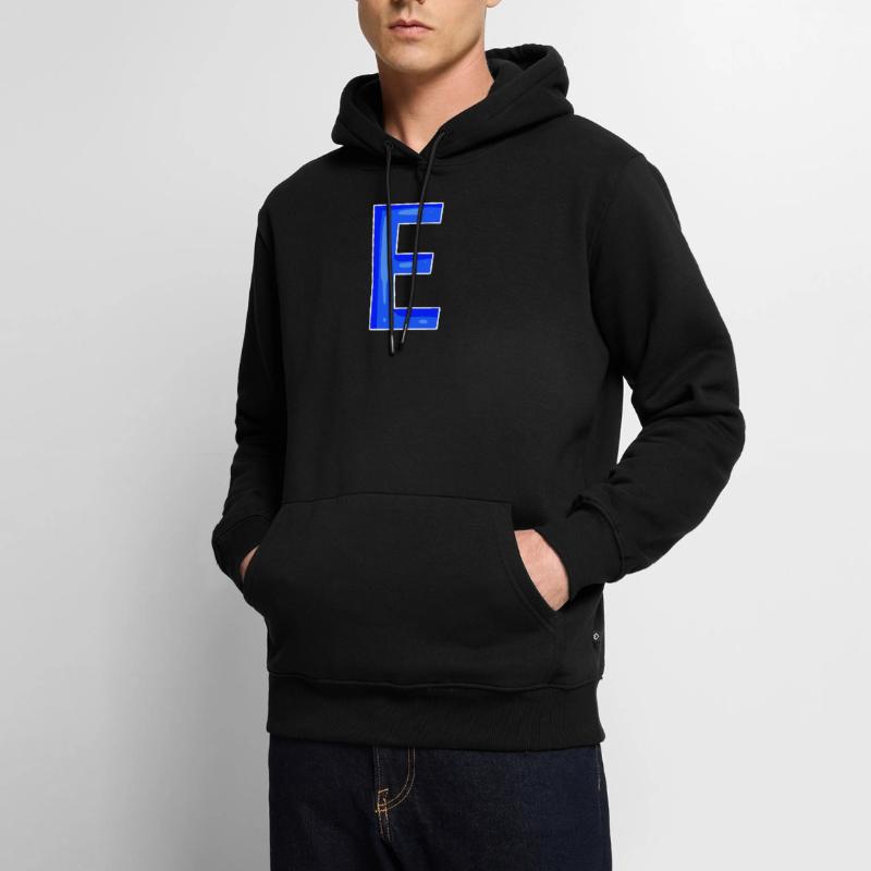 Point E - Initial point E Men’s Premium Organic Hoodie