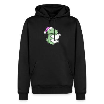 Crocodile Fatigué Dormir Fille Endormie - Sweat à capuche Premium bio Homme - noir - Devant - Nico (187cm)