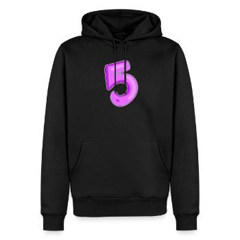 Numéro numéro 5 - Sweat à capuche Premium bio Homme - noir - Devant - Nico (187cm)