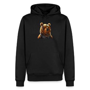 Brown Bear, Grizzly Bear, Bear Brothers, Dad, Wild Bears - Men’s Premium Organic Hoodie - black - Front - Nico (187cm)