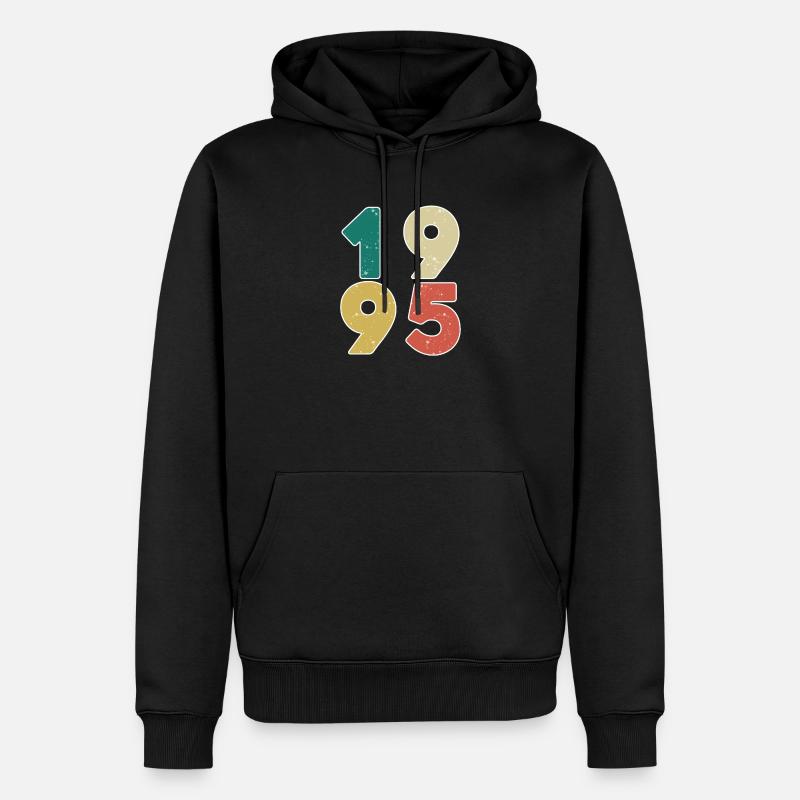1995 - Année 1995 - Année de construction 1995 - Sweat à capuche Premium bio Homme - noir
