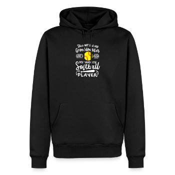 Softball Enkelin Softball-Spieler - Männer Premium Bio Hoodie - Schwarz - Vorne - Nico (187cm)