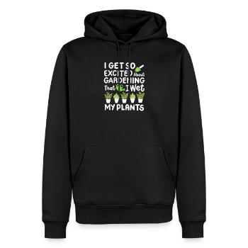 Garten Gartenarbeit Gießkanne - Männer Premium Bio Hoodie - Schwarz - Vorne - Nico (187cm)