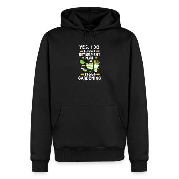 Garten Gartenarbeit Pflanzen - Männer Premium Bio Hoodie - Schwarz - Vorne - Nico (187cm)