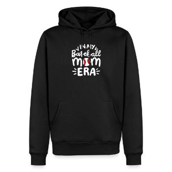 Baseball Baseball-Spieler - Männer Premium Bio Hoodie - Schwarz - Vorne - Nico (187cm)