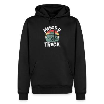 Monster Truck - Männer Premium Bio Hoodie - Schwarz - Vorne - Nico (187cm)