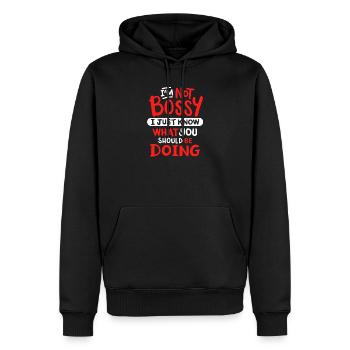 Sarkastisch Sarkasmus Humor - Männer Premium Bio Hoodie - Schwarz - Vorne - Nico (187cm)