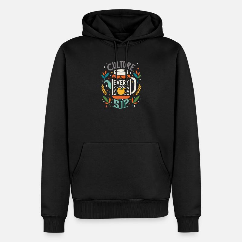 Propulsé par le champignon Kombucha - Sweat à capuche Premium bio Homme - noir