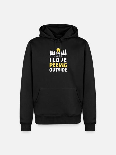 Camping Camper - Männer Premium Bio Hoodie - Schwarz