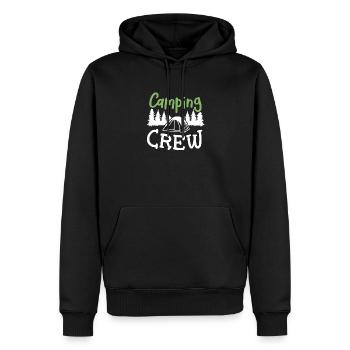 Camping Crew Camper - Männer Premium Bio Hoodie - Schwarz - Vorne - Nico (187cm)