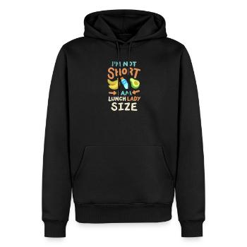 Mitarbeiterin der Schulcafeteria - Männer Premium Bio Hoodie - Schwarz - Vorne - Nico (187cm)