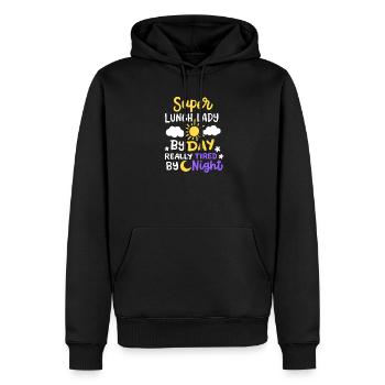 Mittagessen Dame Schule Cafeteria Arbeiter - Männer Premium Bio Hoodie - Schwarz - Vorne - Nico (187cm)