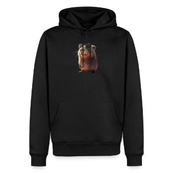 Capybara Be Capy Capybara Drôle Capybara - Sweat à capuche Premium bio Homme - noir - Devant - Nico (187cm)