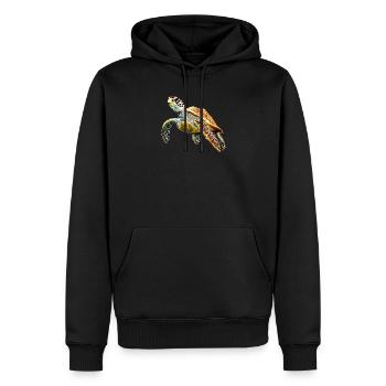 Schildkröte Reptil Liebhaber Süße Schildkröten - Männer Premium Bio Hoodie - Schwarz - Vorne - Nico (187cm)