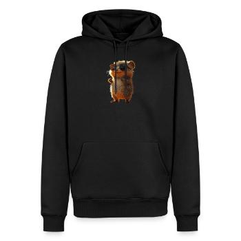 Quokka Be Quokka Heureux Australie Sourire Quokkas - Sweat à capuche Premium bio Homme - noir - Devant - Nico (187cm)