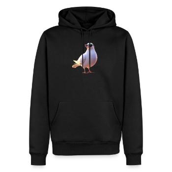 Taube Weiß Stadttaube Ringeltaube Weiße Tauben - Männer Premium Bio Hoodie - Schwarz - Vorne - Nico (187cm)