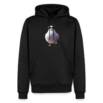 Taube Weiß Stadttaube Ringeltaube Weiße Tauben - Männer Premium Bio Hoodie - Schwarz - Vorne - Nico (187cm)