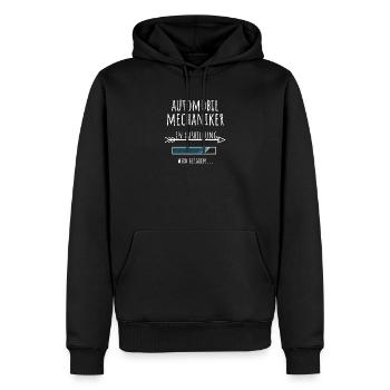 Automobilmechaniker Ausbildung Beruf Geschenk - Männer Premium Bio Hoodie - Schwarz - Vorne - Nico (187cm)