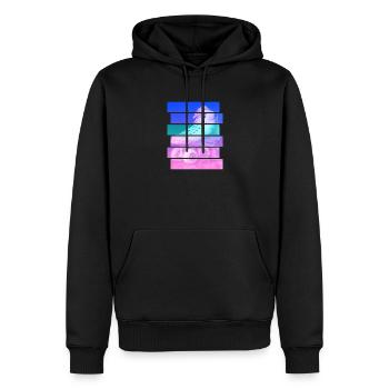 Rollschuh - Männer Premium Bio Hoodie - Schwarz - Vorne - Nico (187cm)