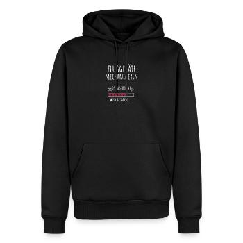Fluggerätemechanikerin Ausbildung Beruf Geschenk - Männer Premium Bio Hoodie - Schwarz - Vorne - Nico (187cm)