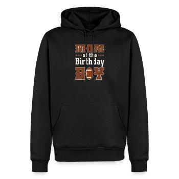 American Football Geburtstagsfeier - Männer Premium Bio Hoodie - Schwarz - Vorne - Nico (187cm)