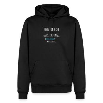Feinpolierer Ausbildung Beruf Geschenk - Männer Premium Bio Hoodie - Schwarz - Vorne - Nico (187cm)