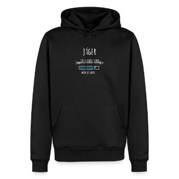 Jäger Ausbildung Jagdschein Beruf Geschenk - Männer Premium Bio Hoodie - Schwarz - Vorne - Nico (187cm)