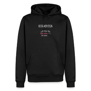 Keramikerin Ausbildung Beruf Geschenk - Männer Premium Bio Hoodie - Schwarz - Vorne - Nico (187cm)