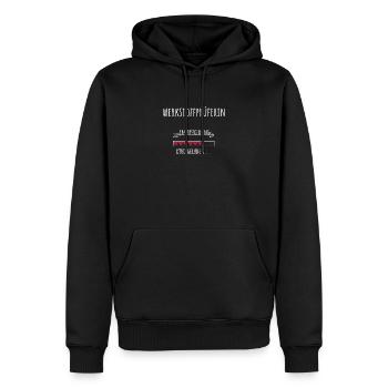 Werkstoffprüferin Ausbildung Beruf Geschenk - Männer Premium Bio Hoodie - Schwarz - Vorne - Nico (187cm)