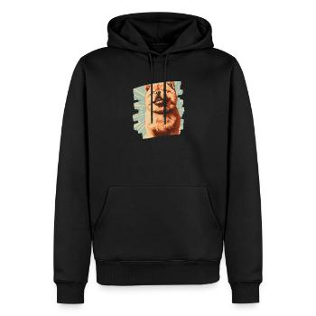 Chow Chow - Männer Premium Bio Hoodie - Schwarz - Vorne - Nico (187cm)